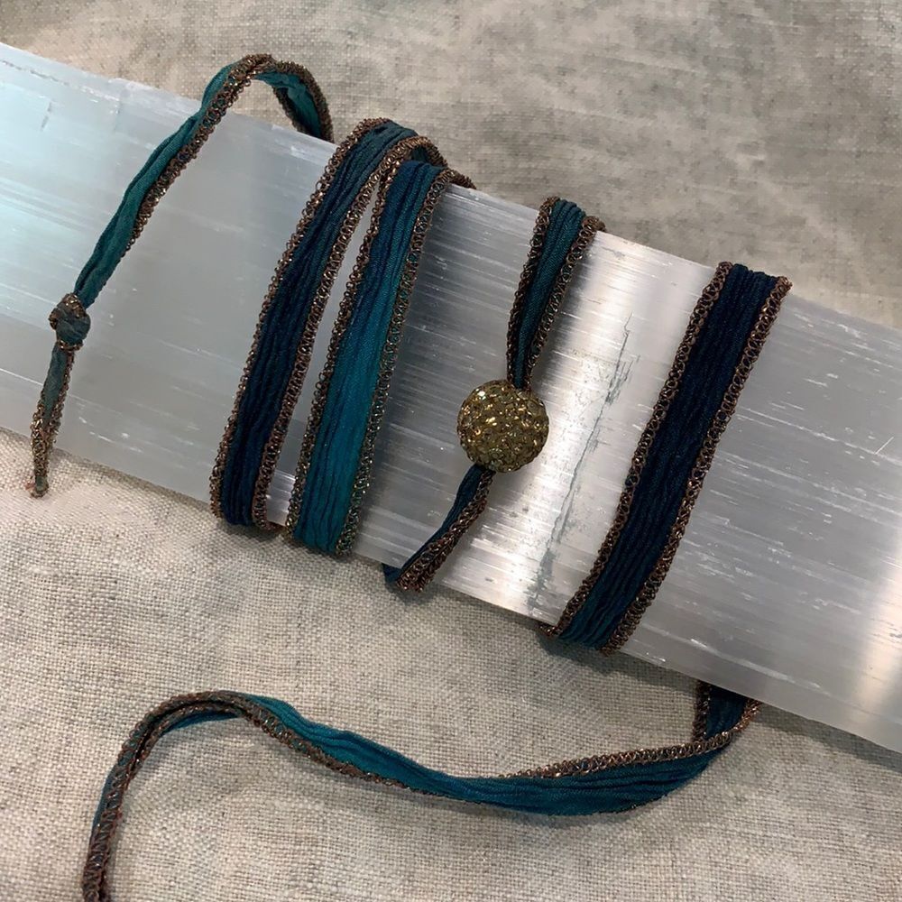 Ombré Silk Wrist Wrap